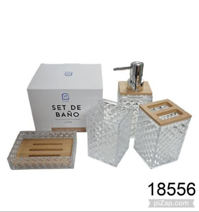 Imagen de SET BAÑO X4 PIEZAS 9.25